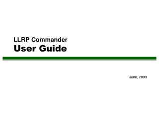 LLRP Commander User Guide