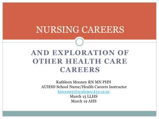 NURSING CAREERS