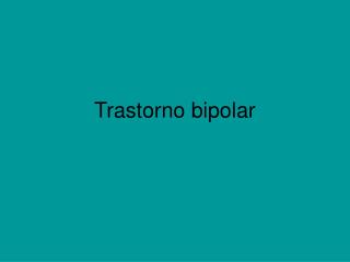 Trastorno bipolar