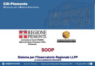 CSI-Piemonte C onsorzio per il S istema I nformativo