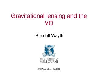 Gravitational lensing and the VO