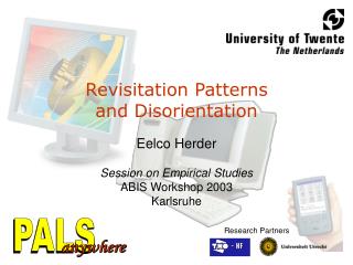 Revisitation Patterns and Disorientation Eelco Herder Session on Empirical Studies