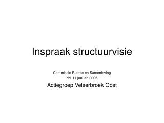 Inspraak structuurvisie