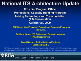 National ITS Architecture Update