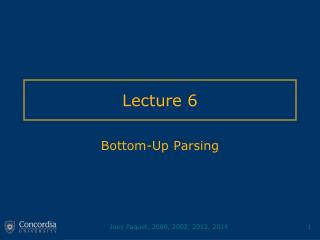 Lecture 6