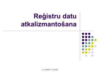 Reģistru datu atkalizmantošana