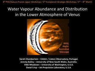 Water Vapour Abundance and Distribution in the Lower Atmosphere of Venus