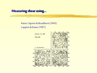 Measuring shear using…