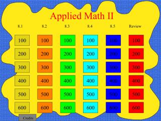 Applied Math II