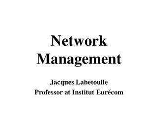 Network Management