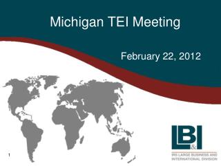 Michigan TEI Meeting