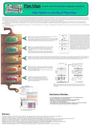 PipeAlign : A new tool for pretein sequence analysis igbmc.u-strasbg.fr/PipeAlign