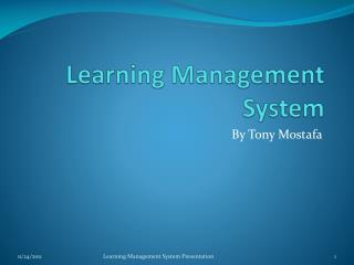 Learning Management System