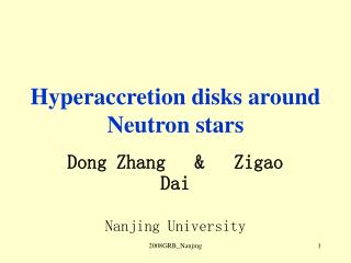 Hyperaccretion disks around Neutron stars