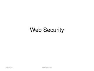 Web Security