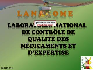 Laboratoire National de Contrôle de Qualité des Médicaments et d’Expertise