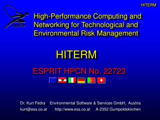 Dr. Kurt Fedra Environmental Software &amp; Services GmbH, Austria