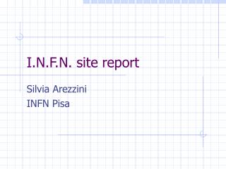 I.N.F.N. site report