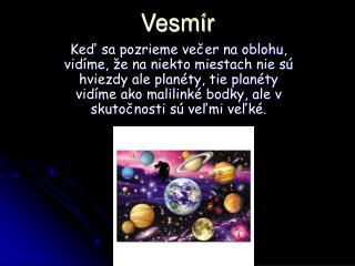 Vesmír