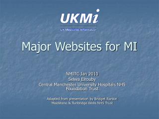 Major Websites for MI