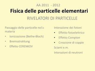 Fisica delle particelle elementari