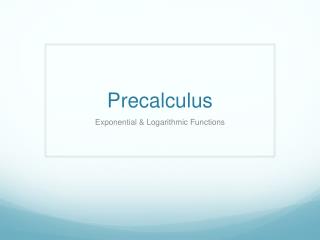 Precalculus