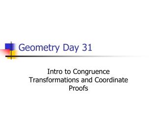 Geometry Day 31