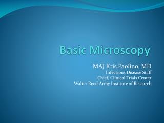 Basic Microscopy