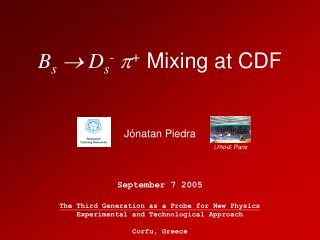 B s  D s - p + Mixing at CDF