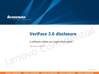 VeriFace 3.6 disclosure