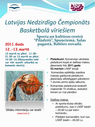Latvijas Nedzirdīgo Čempionāts Basketbolā vīriešiem