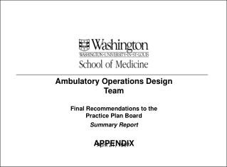 Ambulatory Operations Design Team