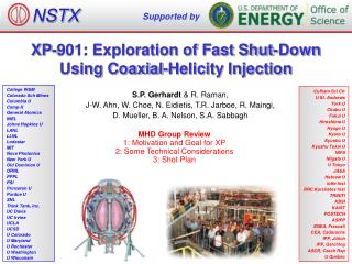 XP-901: Exploration of Fast Shut-Down Using Coaxial-Helicity Injection