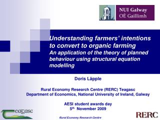 Doris Läpple Rural Economy Research Centre (RERC) Teagasc