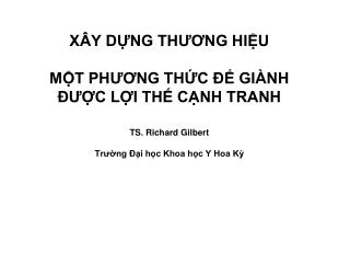 Thương hiệu chính là niềm tin, sự tín nhiệm