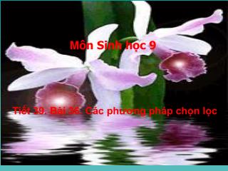 M ôn Sinh học 9