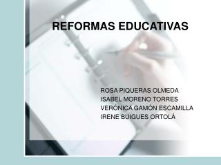 REFORMAS EDUCATIVAS