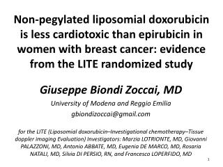 Giuseppe Biondi Zoccai, MD University of Modena and Reggio Emilia gbiondizoccai@gmail