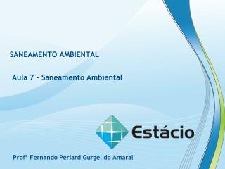 SANEAMENTO AMBIENTAL