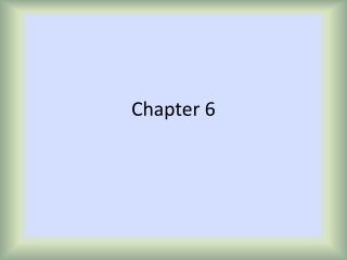 Chapter 6
