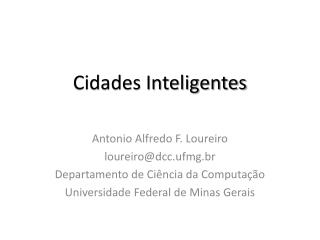 Cidades Inteligentes