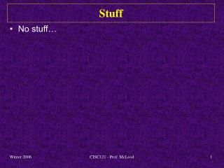 Stuff
