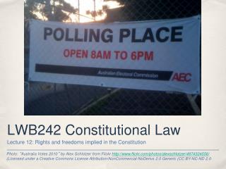 LWB242 Constitutional Law