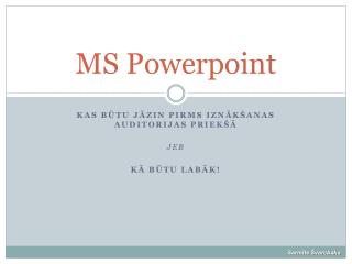 MS Powerpoint