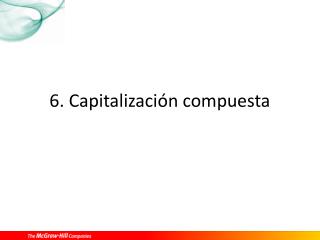 6. Capitalización compuesta