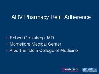 ARV Pharmacy Refill Adherence