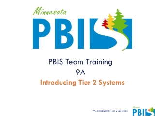 PBIS Team Training 9A