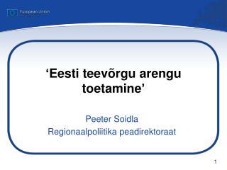 ‘ Eesti teevõrgu arengu toetamine ’