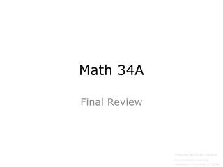 Math 34A