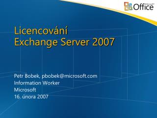Licencování Exchange Server 2007